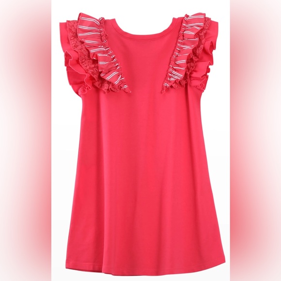 NWT Habitual Kids Ruffle Flutter Sleeve Dress - Picture 2 of 2